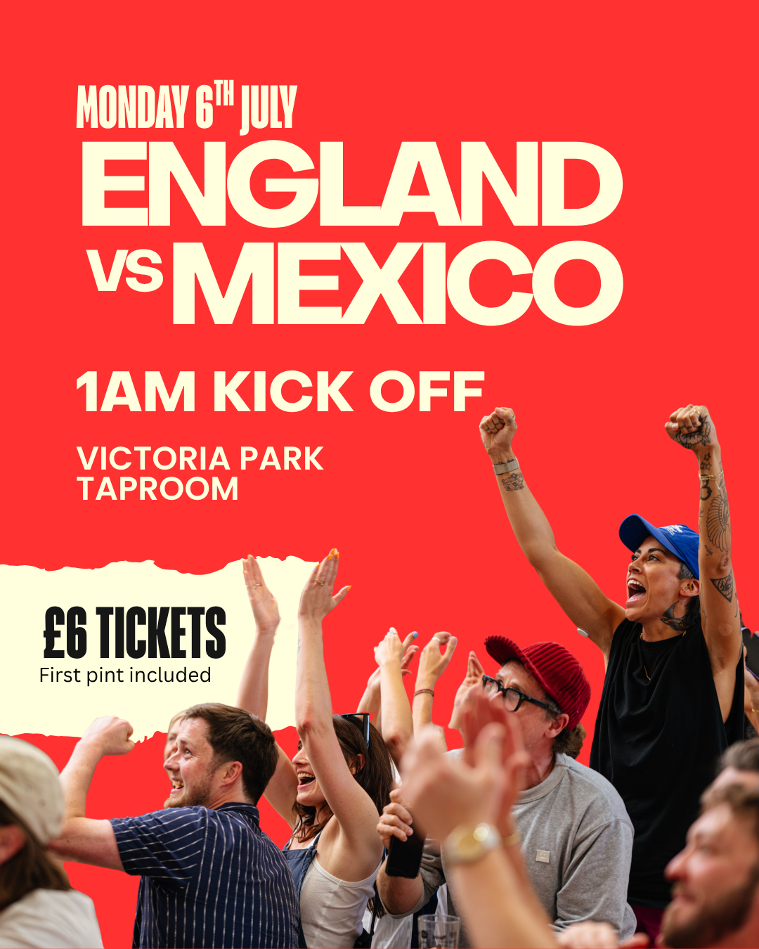 World Cup: England vs Mexico (Victoria Park)
