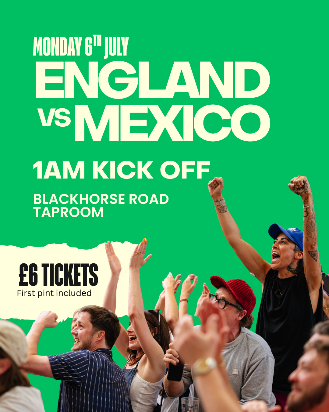 World Cup: England vs Mexico (Blackhorse Road)