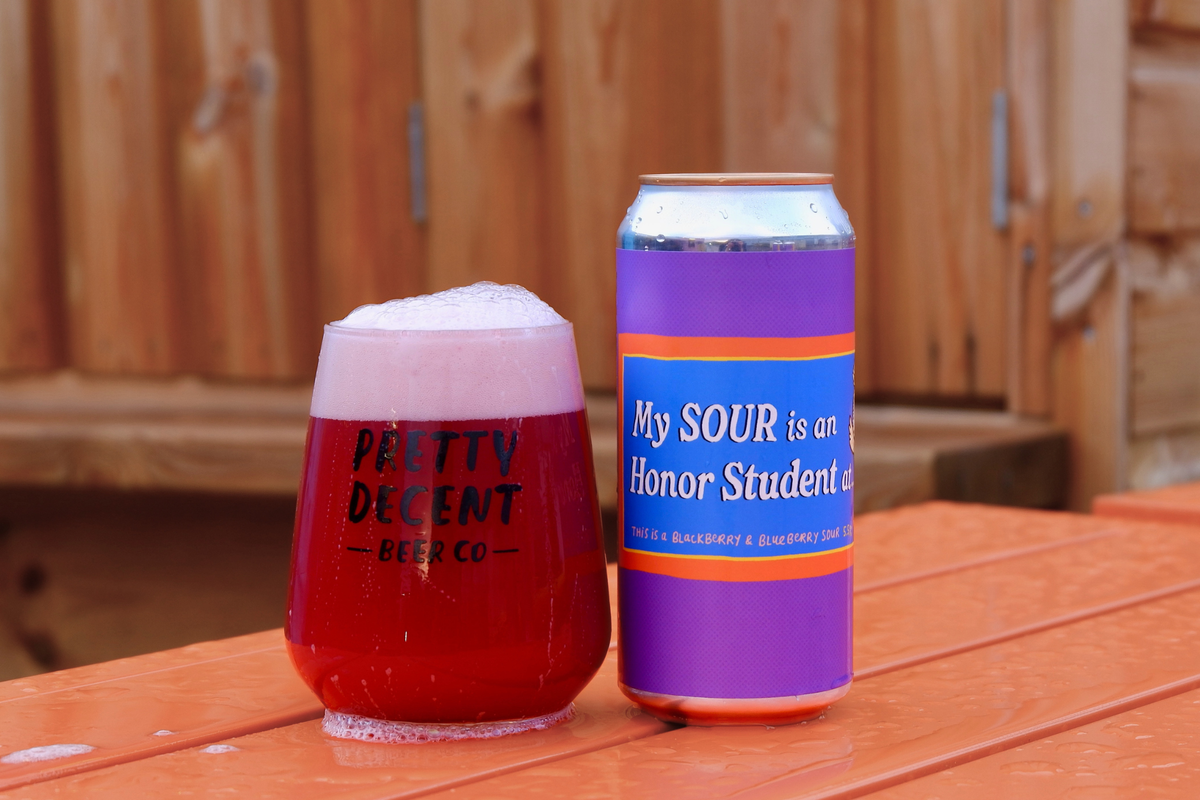 My Sour Is An Honor Student At... - 5.5% Blackberry & Blueberry Sour