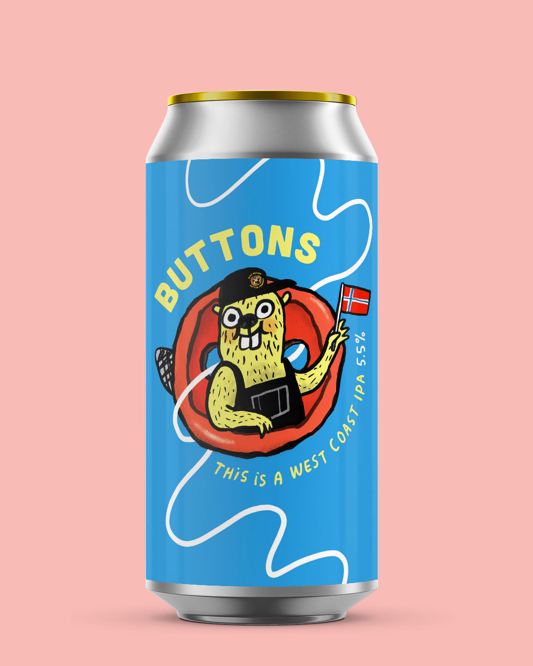 Buttons - West Coast IPA 5.5% (collab with Haandbryggeriet)