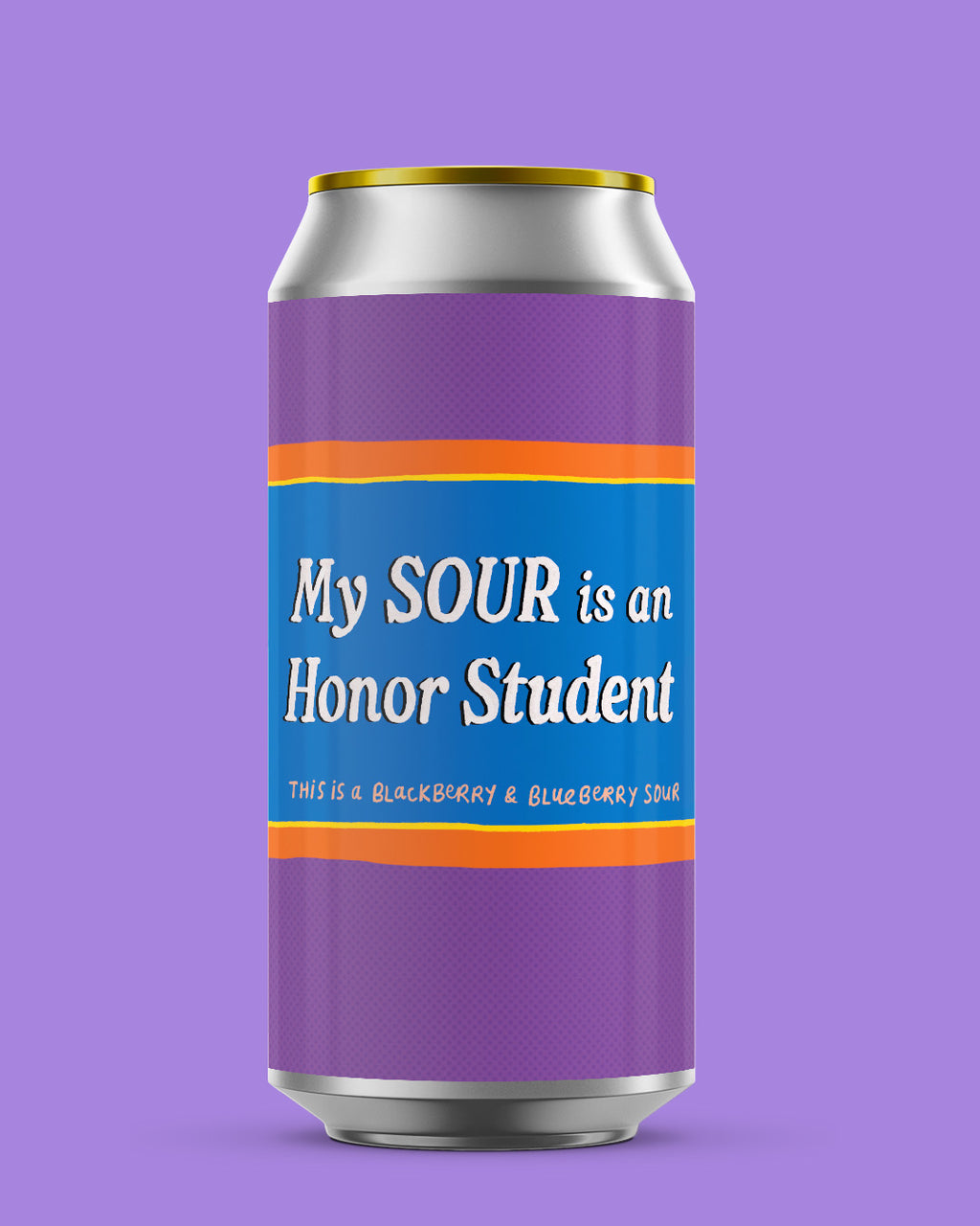 My Sour Is An Honor Student At... - 5.5% Blackberry & Blueberry Sour