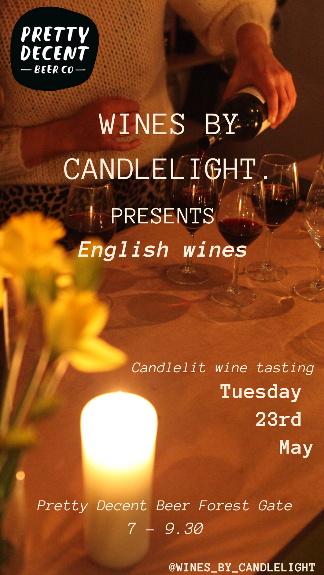Wines by Candlelight @ Forest Gate Taproom Tuesday 23rd May