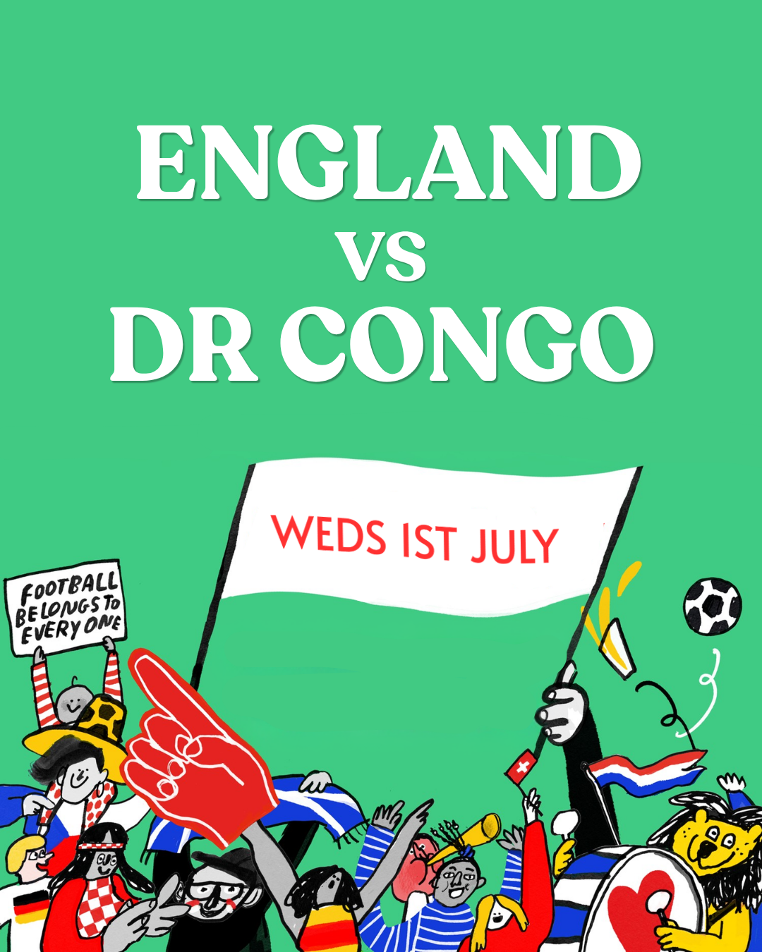 World Cup: England vs DR Congo